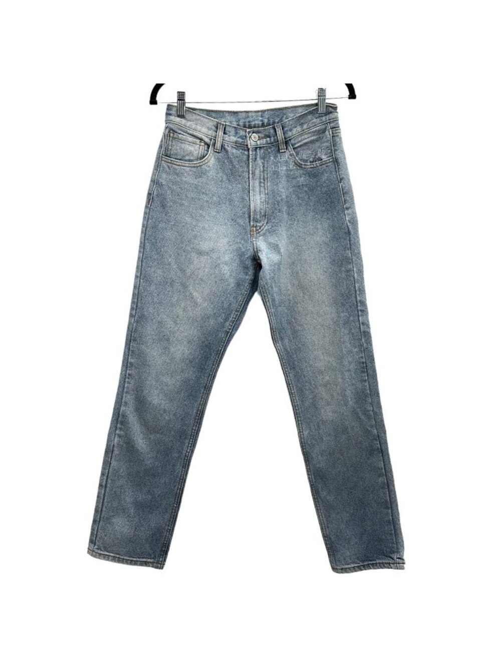 John Galt Medium Stone Wash Straight Leg Denim Jeans 27